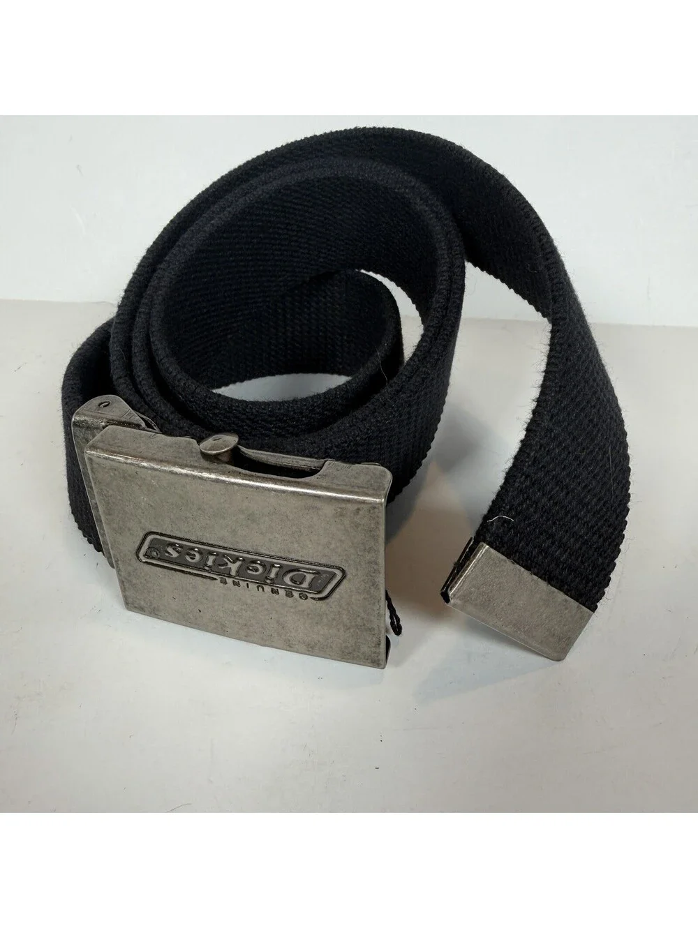 Dickies Worn Black Webbed Belt - Men's Size 42